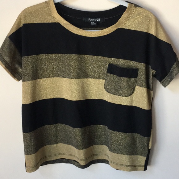 Striped boxy short sleeve t-shirt - Picture 2 of 5